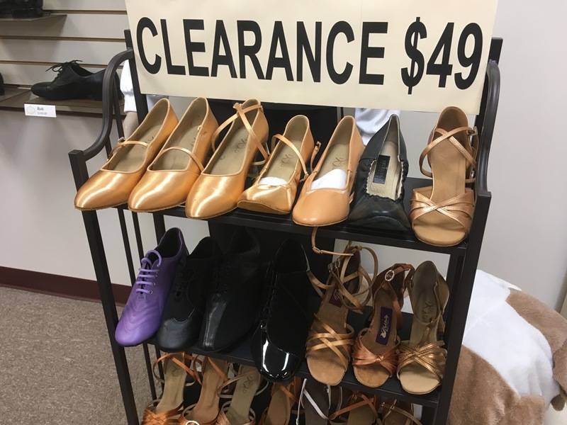 clearance Ballroom and Latin dance shoes in Houston
