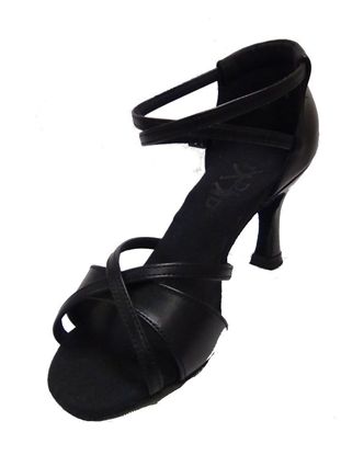 Latin Dance Shoe - Isis Black Leather