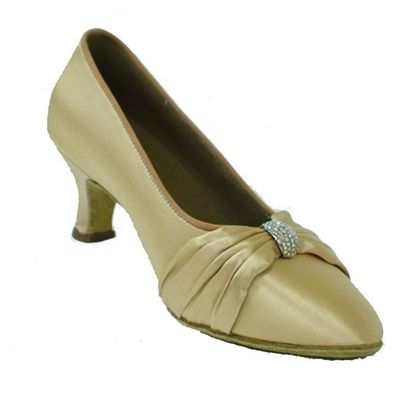 Ballroom Dance Shoe - Lois light tan satin