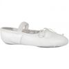 Child white leather ballet shoe