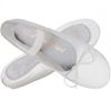 Child white leather ballet shoe