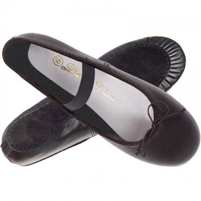 Child Black Leather Ballet Shoes Houston TXInternational Dance Design