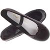 Child black leather ballet shoe