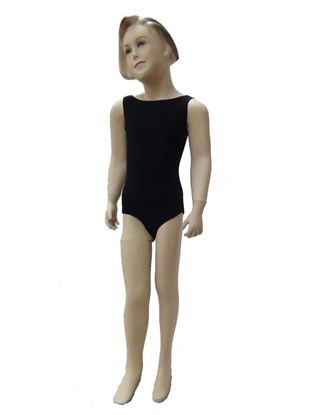 Child Black High Neck Leotard