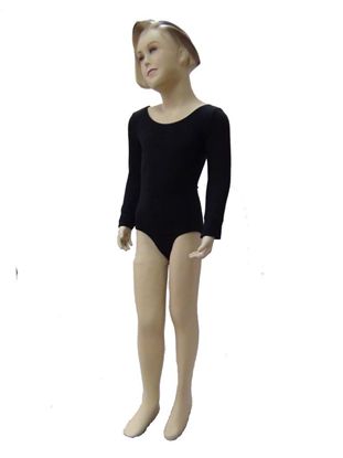 Child Black Long Sleeve Leotard