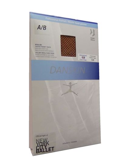 Adult Professional Tan Fishnet Tights