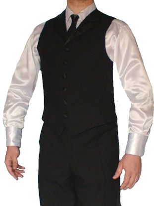 Short Ballroom Vest with Lapels