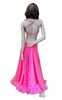 Pink Ballroom Gown with Feathers