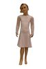Picture of Two-layer boatneck Latin Dress with mesh sleeves