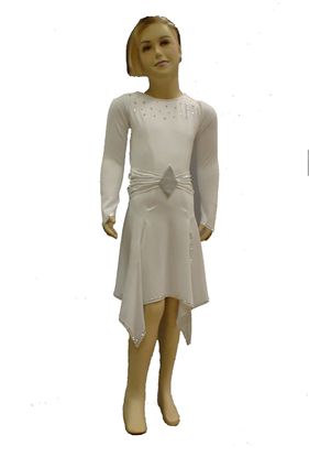 Imagen de Girl Latin Dress with Hanckerchief Skirt