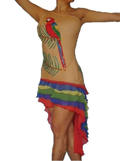 Tropical Paradise Latin Dance Dress in Houston-International Dance