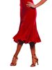 Picture of 8 Panel Banded Silhouette Skirt - red