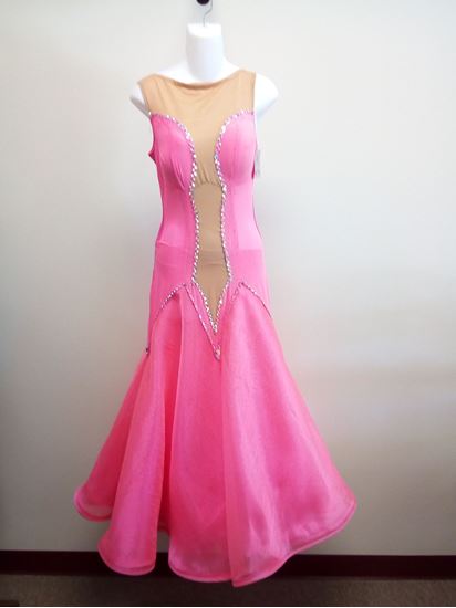 Neon Pink Ballroom Gown for rent or sale in Houston