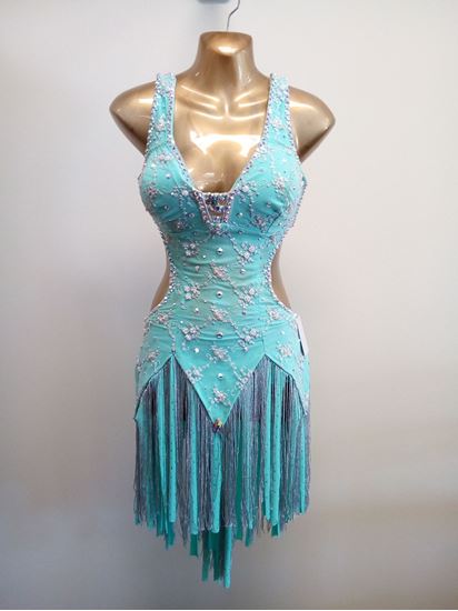 Mint Latin Dress for rent or sale in Houston