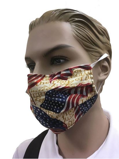 American Flag coronavirus Fashion Face Mask (3-layer) 