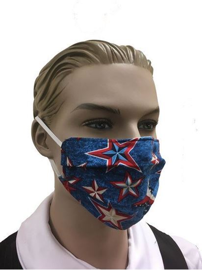 coronavirus Fashion Face Mask (3-layer) -Denim Stars 