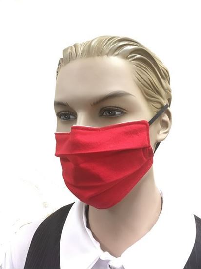 Bright Red coronavirus Fashion Face Mask (3-layer)