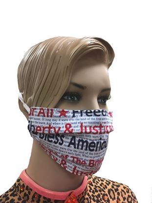 America God Bless USA coronavirus Fashion Face Mask (3-layer)