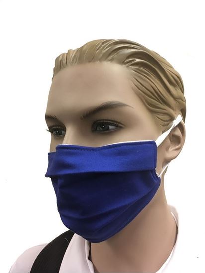 Reusable 3-layer Coronavirus Fashion Face Mask (Royal Blue)