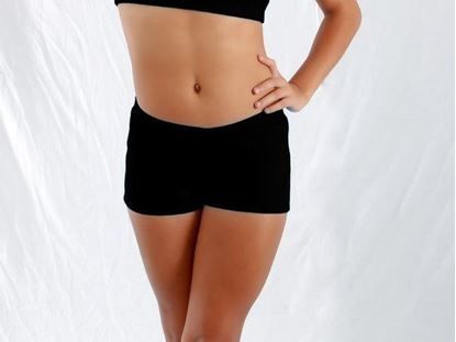 Adult Hot Shorts with 1" Inseam and V-front