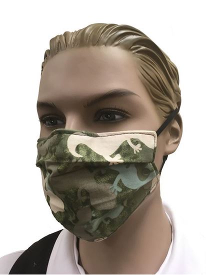 COVID-19 Coronavirus Fashion Face Mask Gecko Camouflage