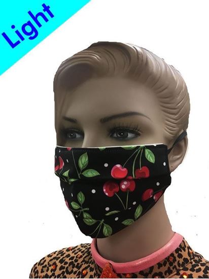 Light Reusable Coronavirus Fashion Face Mask (Cherries)