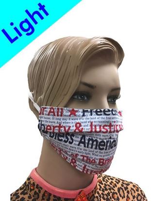 Light Reusable Coronavirus Fashion Face Mask (God Bless USA)