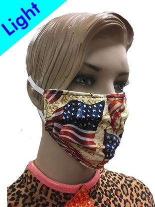 Light Reusable Coronavirus Fashion Face Mask (American Flag)