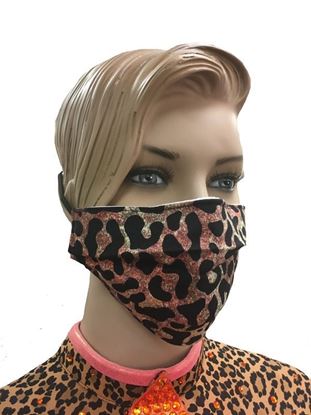 COVID-19 Coronavirus Fashion Face Mask Ombre Leopard