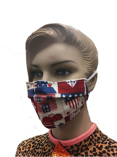 COVID-19 Coronavirus Fashion Face Mask Heart of America