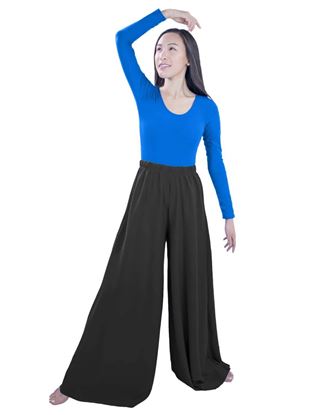 Adult liturgical praise dance palazzo pants (black) in Houston. 