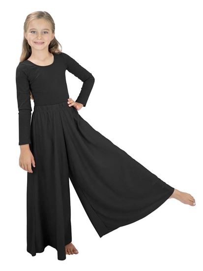 Child liturgical praise dance palazzo pants black in Houston